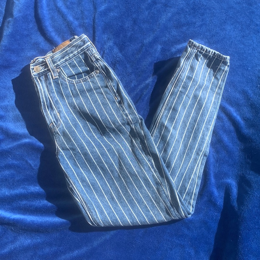 American Eagle Striped Jeans